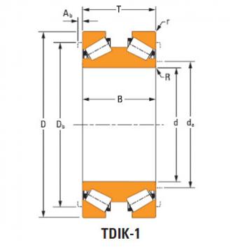 Rolamentos de rolos cônicos J607073dw J607141