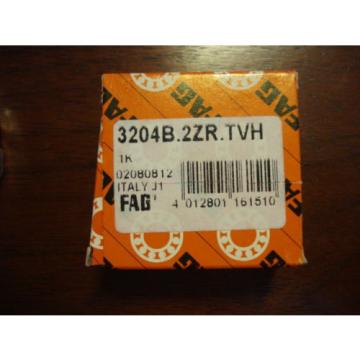 FAG, Angular Contact Bearing, 20mm x 47mm x 13/16&#034;,  3204B.2ZR.TVH, 6009eGE1