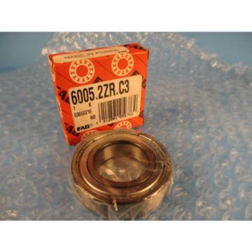 FAG 6005 2ZR C3, 2Z, ZZ, Deep Groove Roller Bearing, 6005 ZZ