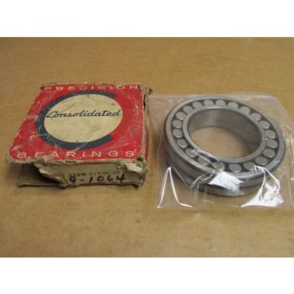 NIB CONSOLIDATED FAG 22216C3W33 SPHERICAL ROLLER BEARING 22216S C3 80x140x33 mm #3 image