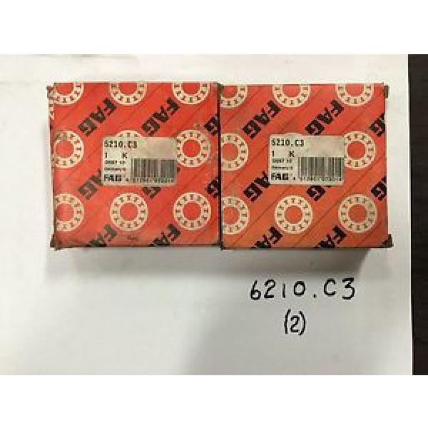 (2) FAG 6210.C3 NTN JAPAN BEARING New in Box #5 image