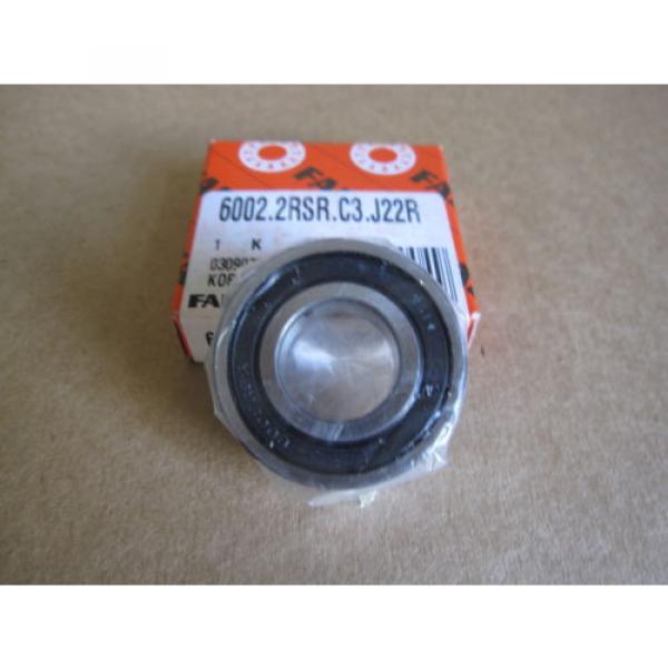 FAG 6002-2RS-C3 J22R Single Row Ball Bearing Double Sealed #3 image