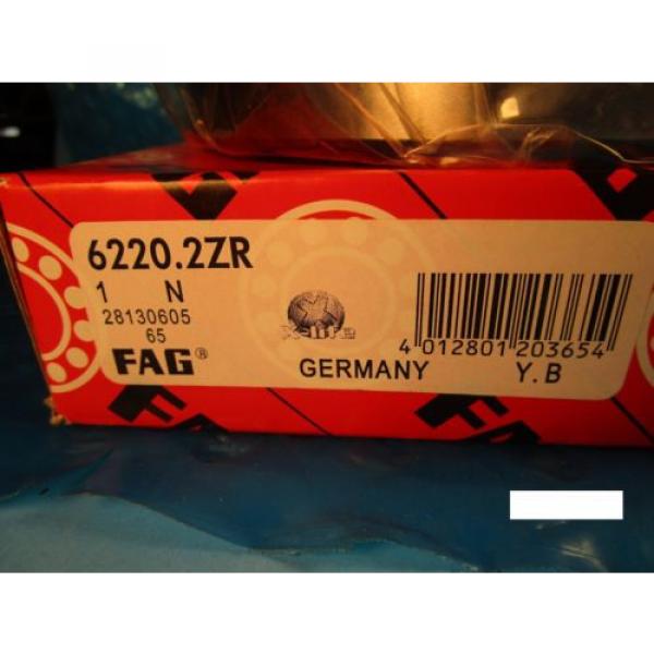 Fag 6220-2ZR Single Row Ball Bearing(=2 SKF 2Z, NSK ZZ,NTN,Timken/Fafnir 220KDD) #2 image