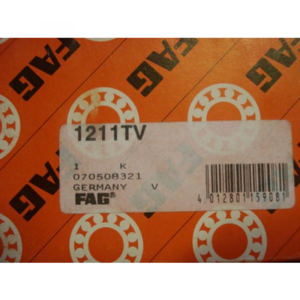 FAG 1211TV Self Aligning Bearing, 55mm x 100mm x 21mm, Double Row, 7041eGE4 #5 image
