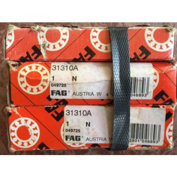 FAG 31310A FAG NTN JAPAN BEARING NEW FACTORY SEALED BOXES 049725 #2 image