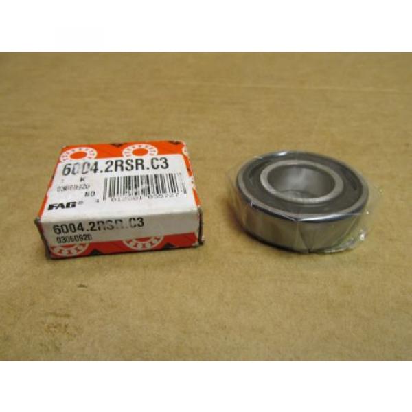 NIB FAG 60042RSRC3 BEARING RUBBER SEALED 6004 2RSR C3 6004 2RS C3 20x42x12 mm #3 image