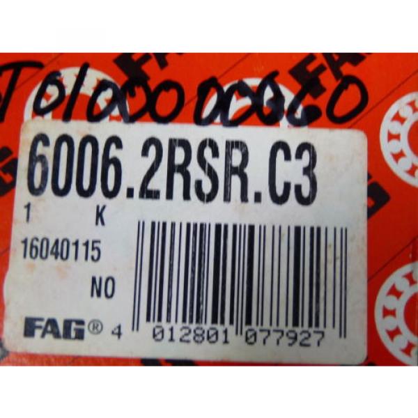 Fag 6006.2RSR.C3 Sealed Ball Bearing 30 x 55 x 13 mm ! NEW ! #5 image
