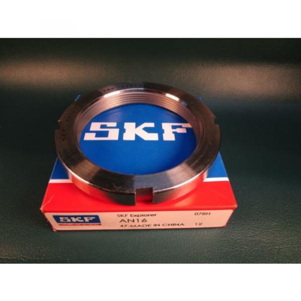 SKF AN16, Right Hand Standard Locknut; Steel (=2 FAG,NSK,Torrington, Link-Belt) #3 image