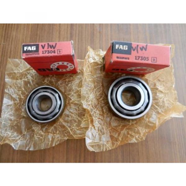 OLD STOCK! FAG Front Wheel Bearing SET fits PORSCHE 356 VW BEETLE 17304 17305 #1 image